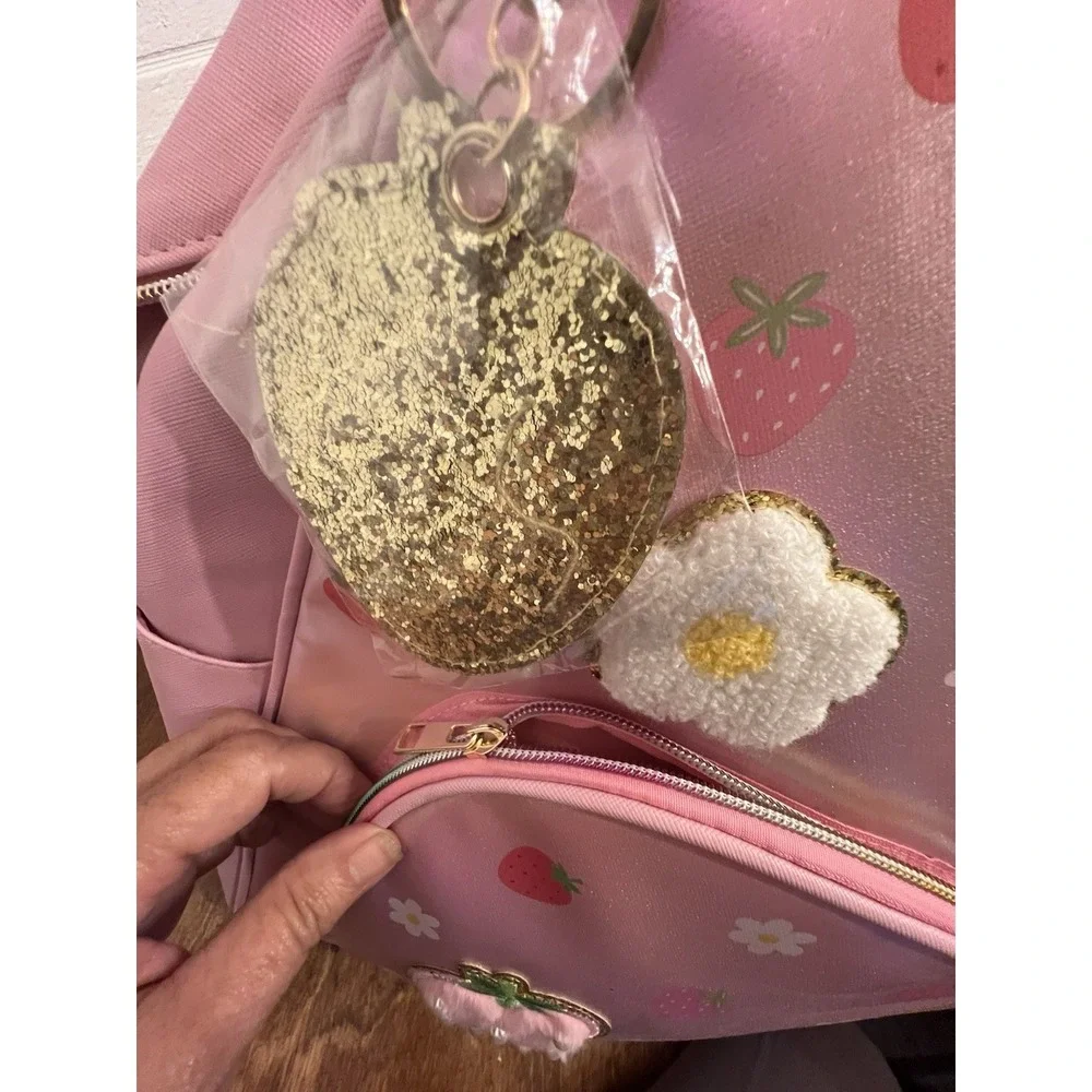 Hot Focus Trendy Kids', Strawberry, Flower Girls Backpack